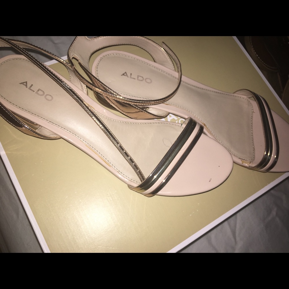 Rose gold multi sandal